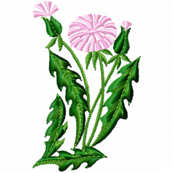 Flowers And Tree Embroidery Design 6